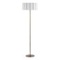 Noura Floor Lamp Antique Bronze and Ivory Ivory Scallop Shade