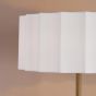 Noura Floor Lamp Antique Bronze and Ivory Ivory Scallop Shade