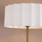 Noura Floor Lamp Antique Bronze and Ivory Ivory Scallop Shade