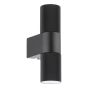 Obi 2 Light Outdoor Wall Light Matt Black IP54