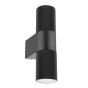 Obi 2 Light Outdoor Wall Light Matt Black IP54