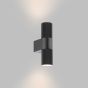 Obi 2 Light Outdoor Wall Light Matt Black IP54