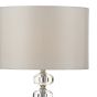 Oleana Table Lamp Polished Chrome Crystal With Shade