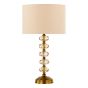 Oleana Table Lamp Antique Bronze and Amber Crystal With Shade
