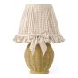Omer Table Lamp Matt Taupe and Antique Brass With Shade