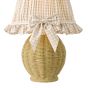 Omer Table Lamp Matt Taupe and Antique Brass With Shade