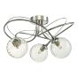 Onawa 3 Light Semi Flush Polished Chrome With Twisted Glass