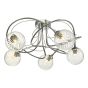 Onawa 5lt Semi Flush Polished Chrome With Twisted Glass