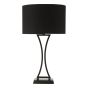 Oporto Table Lamp Matt Black With Shade