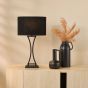 Oporto Table Lamp Matt Black With Shade