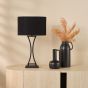 Oporto Table Lamp Matt Black With Shade