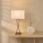 Oporto Table Lamp Aged Brass With Shade
