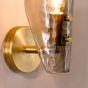 Ordelle Adjustable Wall Light Antique Bronze and Tea Smoked Glass