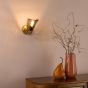 Ordelle Adjustable Wall Light Antique Bronze and Tea Smoked Glass