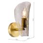 Ordelle Adjustable Wall Light Antique Bronze and Tea Smoked Glass