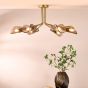 Ordelle 6 Light Adjustable Semi-Flush Antique Bronze and Tea Smoked Glass