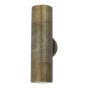 Ortega Outdoor 2 Light Wall Light Natural Brass IP65