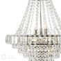 Osborne House 12 Light Chandelier Polished Nickel and Crystal