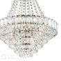 Osborne House 12 Light Chandelier Polished Nickel and Crystal