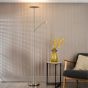 Osbert Mother & Child Floor Lamp Satin Nickel LED