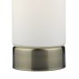 Owen Touch Round Glass Table Lamp Antique Brass Opal Glass (Multipack)