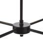 Padme 4 Light Pendant Matt Black With Shade