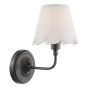 Padme Wall Light Matt Black With Shade