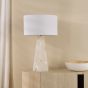 Paget Table Lamp Alabaster and Matt Antique Brass Base Only
