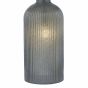 Pamplona Dual Light Table Lamp Grey Glass With Shade