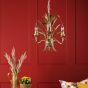 Phaedra 3 Light Pendant Gold