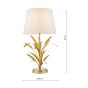 Phaedra Table Lamp Gold With Shade