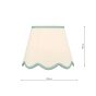 Poma Natural Linen Scalloped Shade 25cm