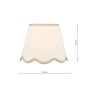 Poma Natural Linen Tapered Drum Shade 25cm