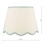 Poma Natural Linen Tapered Drum Shade 45cm