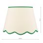 Poma Natural Linen Tapered Drum Shade 45cm