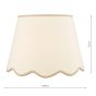 Poma Natural Linen Tapered Drum Shade 45cm