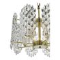 Porthos 8 Light Pendant Antique Brass and Glass