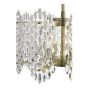 Porthos 8 Light Pendant Antique Brass and Glass
