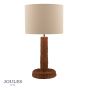 Joules Portree Table Lamp Rattan and Satin Bronze With Shade