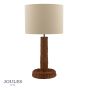 Joules Portree Table Lamp Rattan and Satin Bronze With Shade