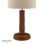 Joules Portree Table Lamp Rattan and Satin Bronze With Shade