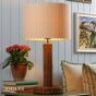 Joules Portree Table Lamp Rattan and Satin Bronze With Shade