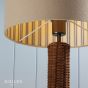 Joules Portree Table Lamp Rattan and Satin Bronze With Shade