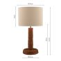 Joules Portree Table Lamp Rattan and Satin Bronze With Shade