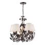 Priscilla 5 Light Pendant Matt Black With Shade