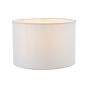 Pyramid White Linen Drum Shade 25cm