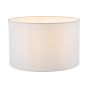 Pyramid White Linen Drum Shade 30cm