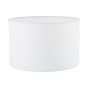 Pyramid White Linen Drum Shade 30cm