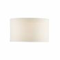 Pyramid White Linen Drum Shade 35cm