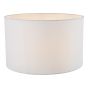 Pyramid White Linen Drum Shade 40cm